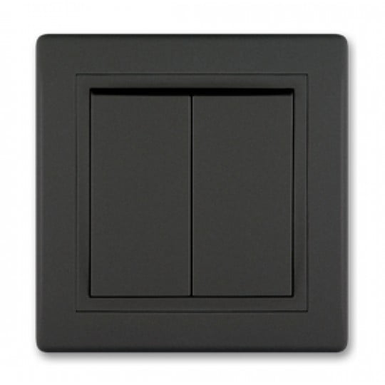 PREKIDAC SERIJSKI PRESTIGE 10A 250V, CRNA SOFT,  606.E1E1,  ALING CONEL