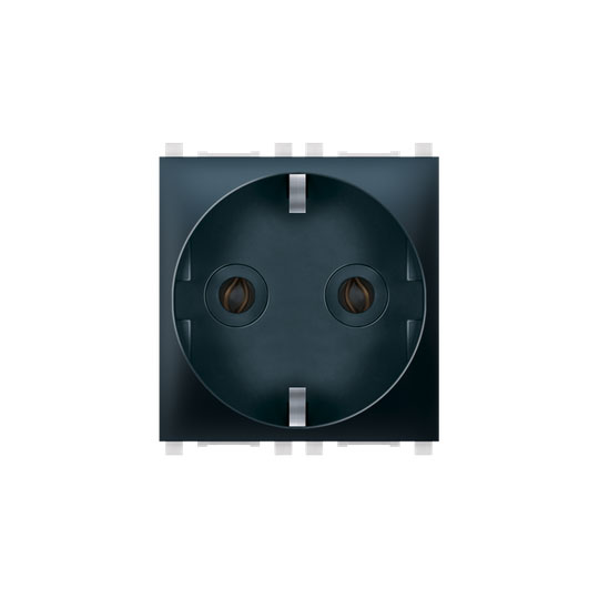 PRIKLJUCNICA DVOPOLNA EXP SA POKLOPCEM 2M, CRNA SOFT/TRANSP. 74103.E1T,   ALING