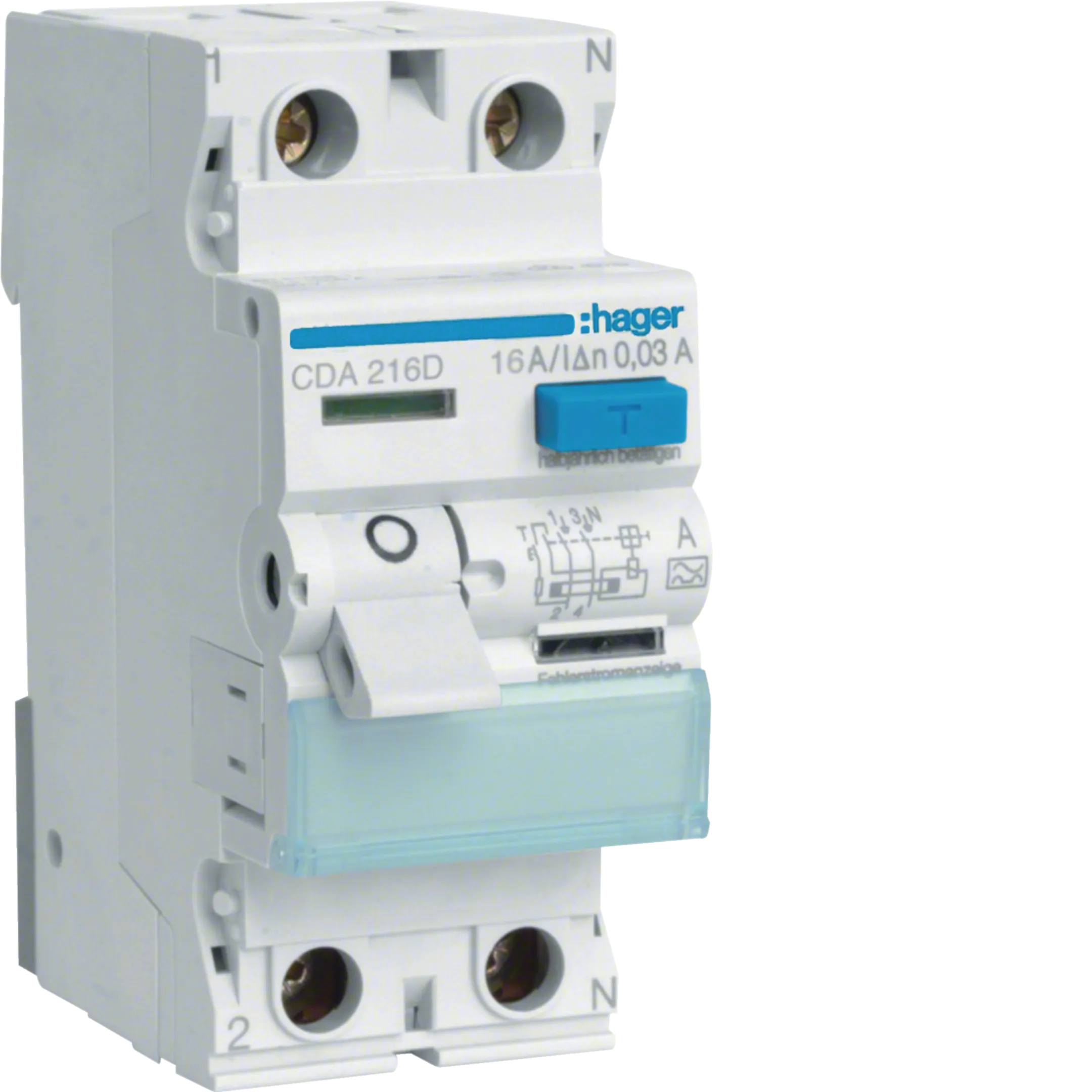 SKLOPKA FID  2-POL,  16/0.03A,  CDA216D,   HAGER