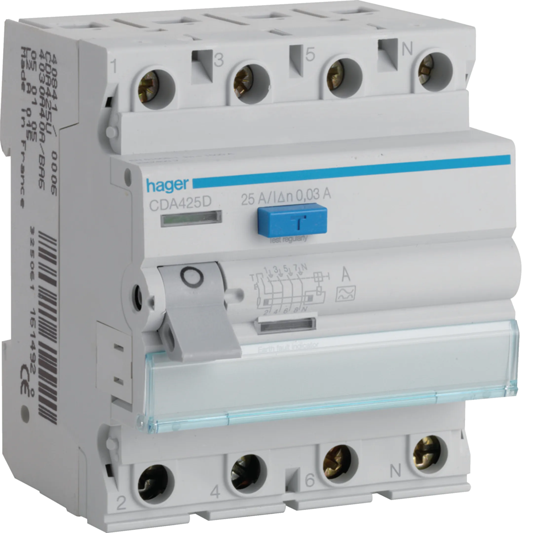 SKLOPKA FID  4-POL,  25/0.03A,  CDA425D,   HAGER