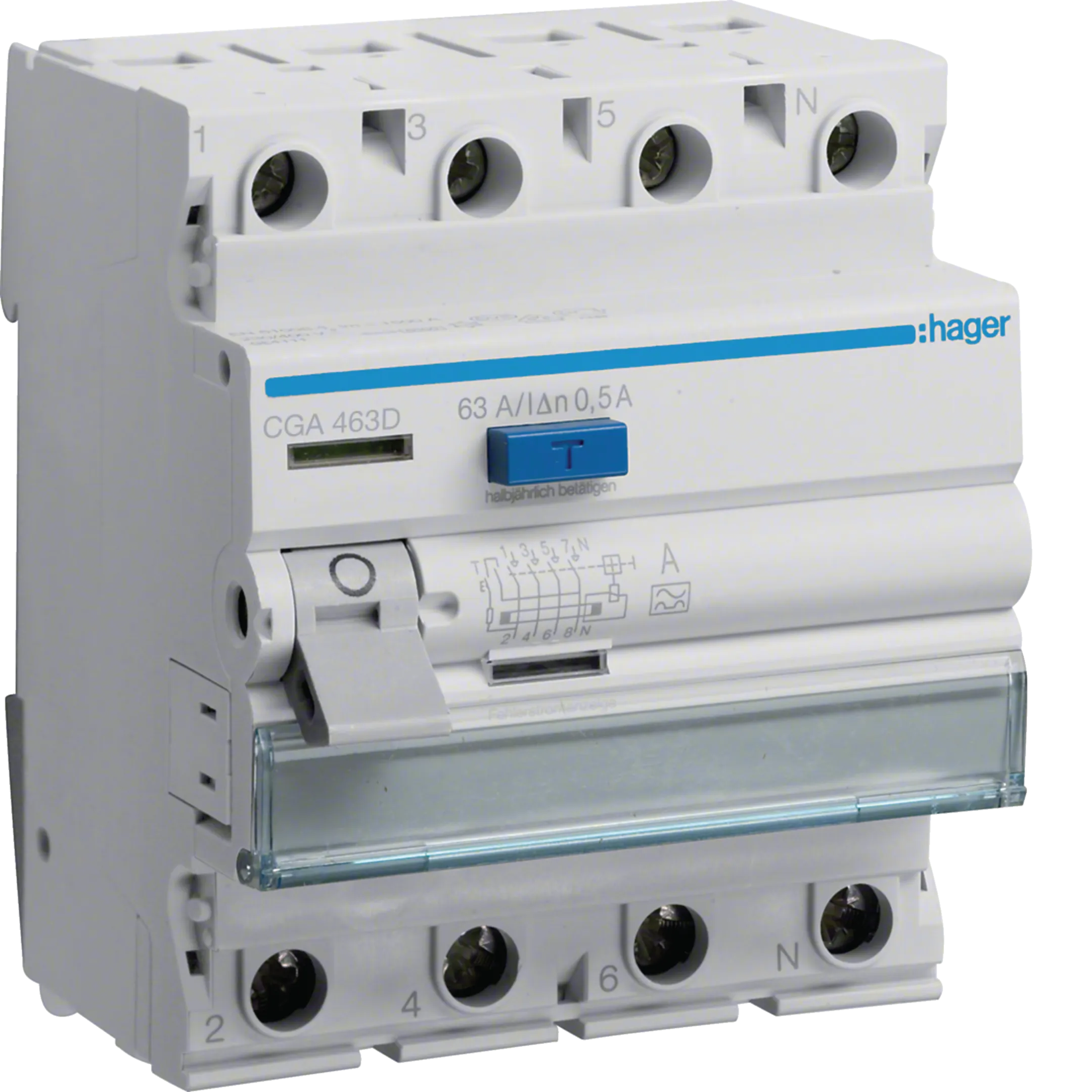 SKLOPKA FID 4-POL,  63/0.5A,  CGA463D,   HAGER