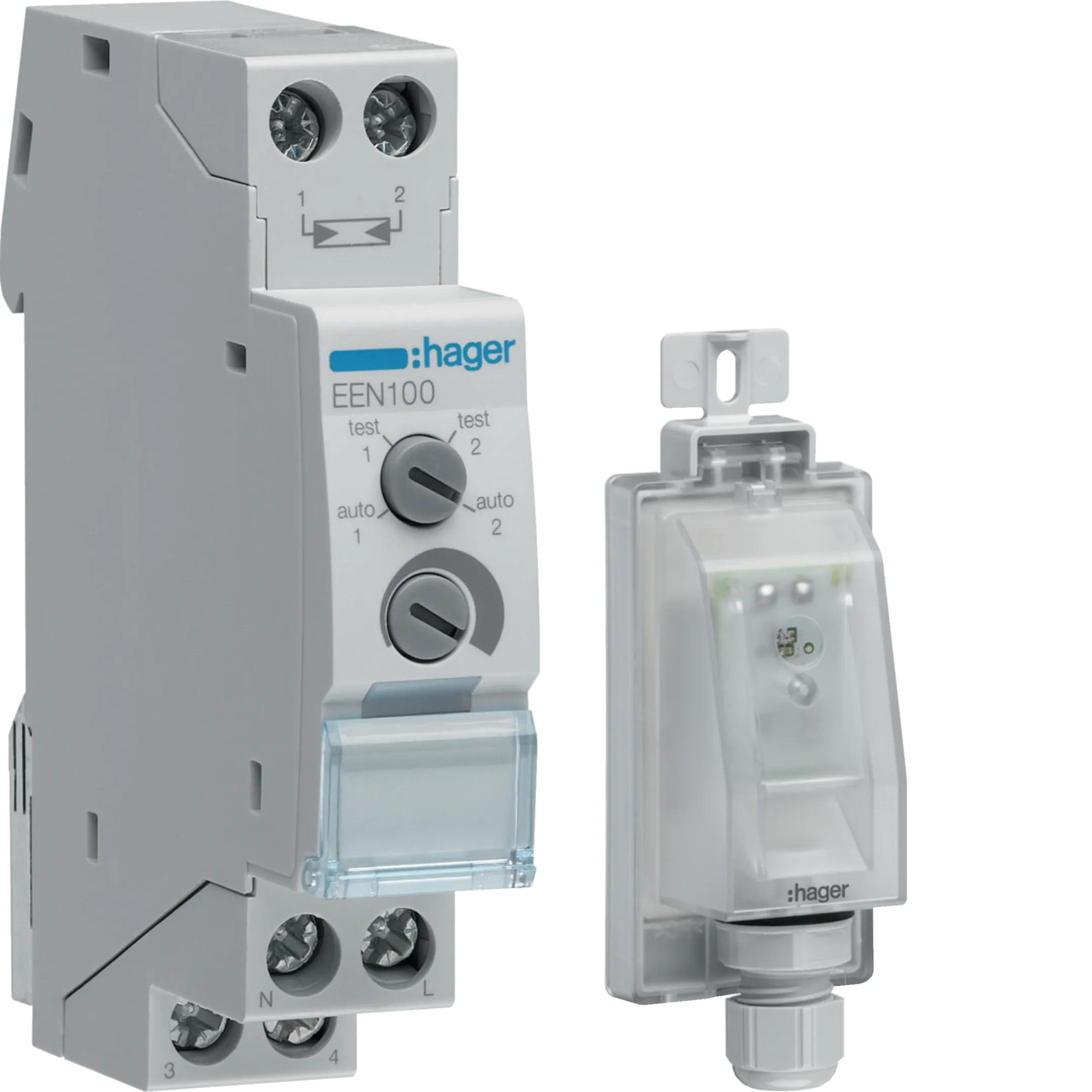 SUMRACNI PREKIDAC SA NADGRADNIM SENZOROM  EE003  16A/250V, EEN100,   HAGER