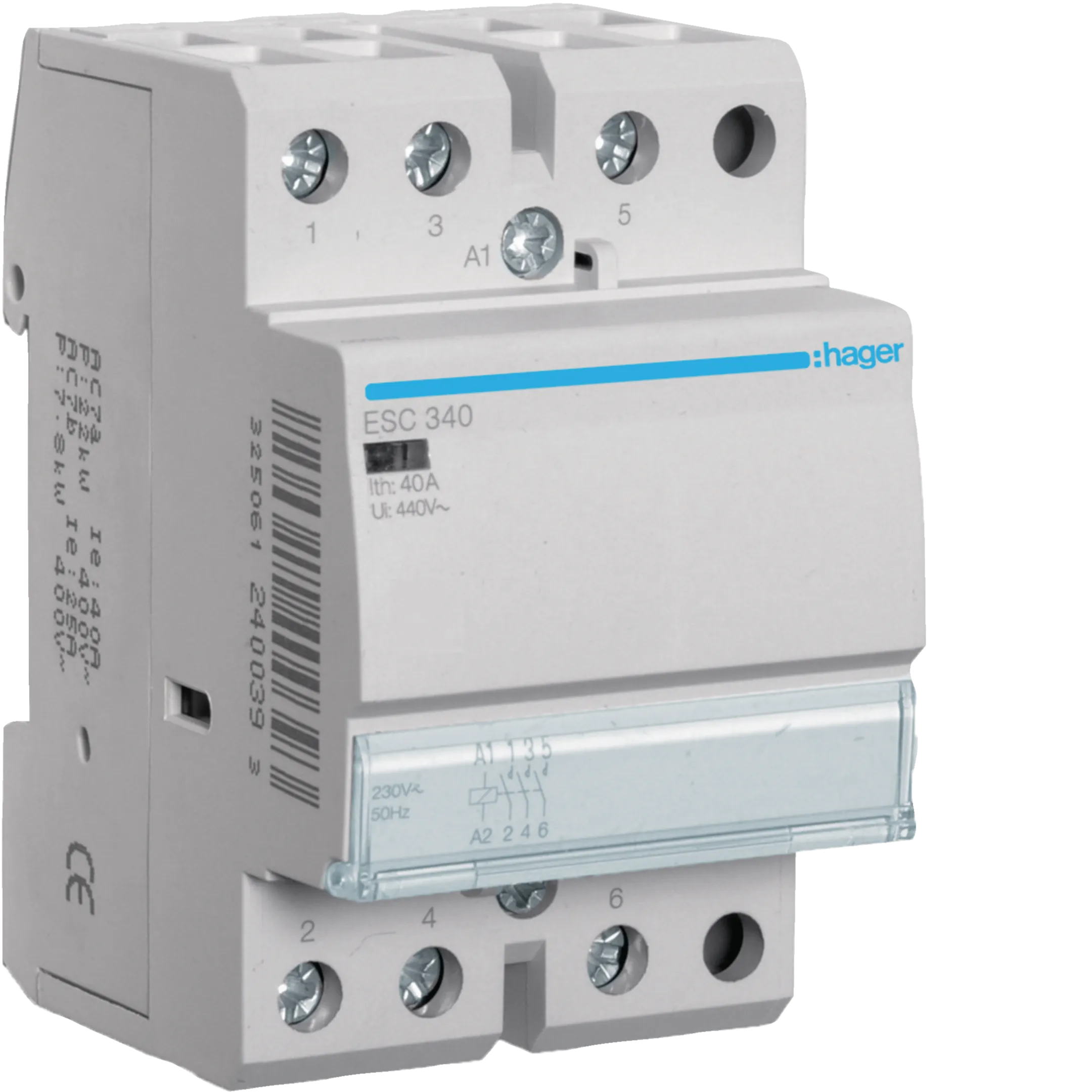 KONTAKTOR 40A 3K.O. 230V (TRI RADNA KONTAKTA), ESC340,   HAGER