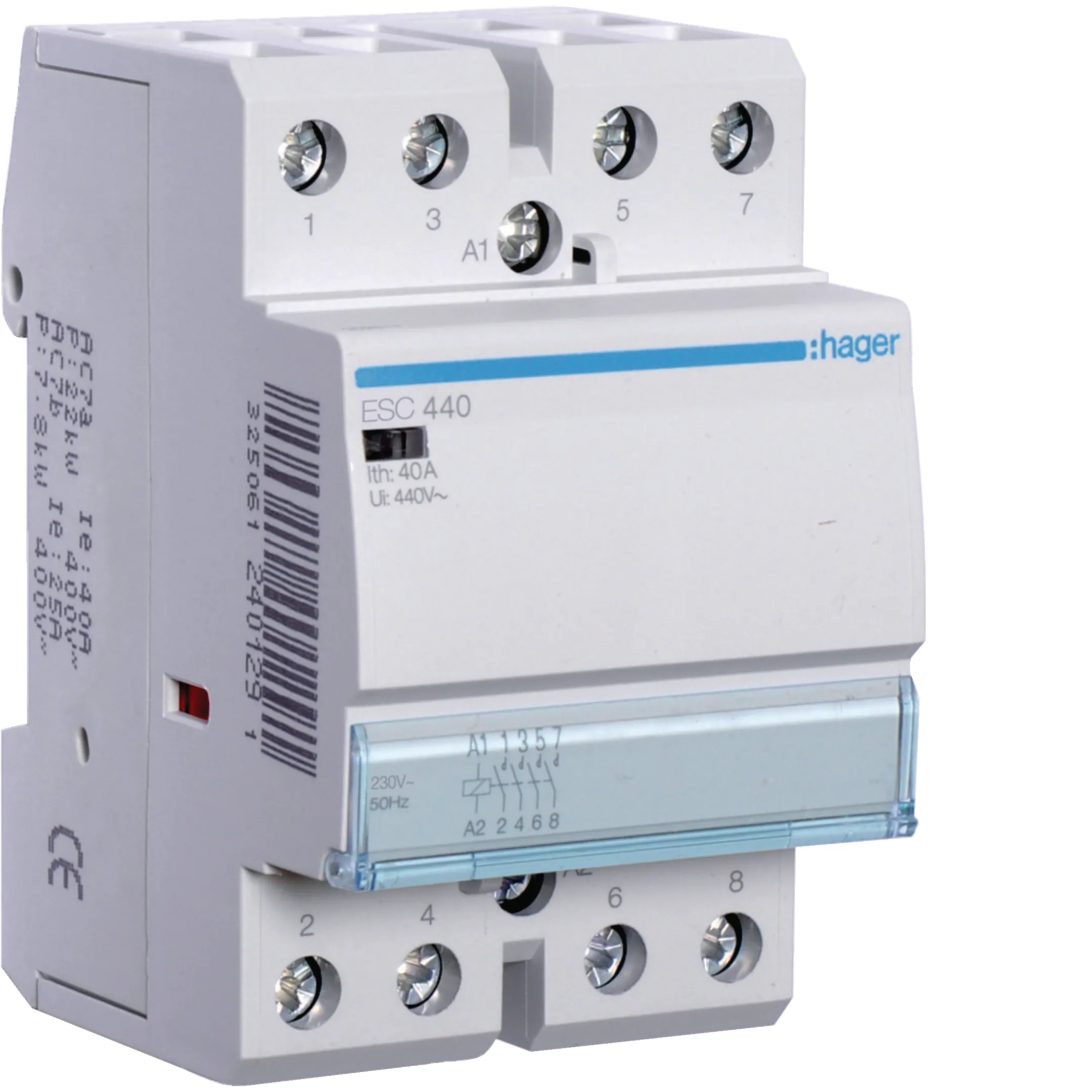KONTAKTOR 40A 4K.O. 230V (CETIRI RADNA KONTAKTA),  ES440 ESC440,   HAGER