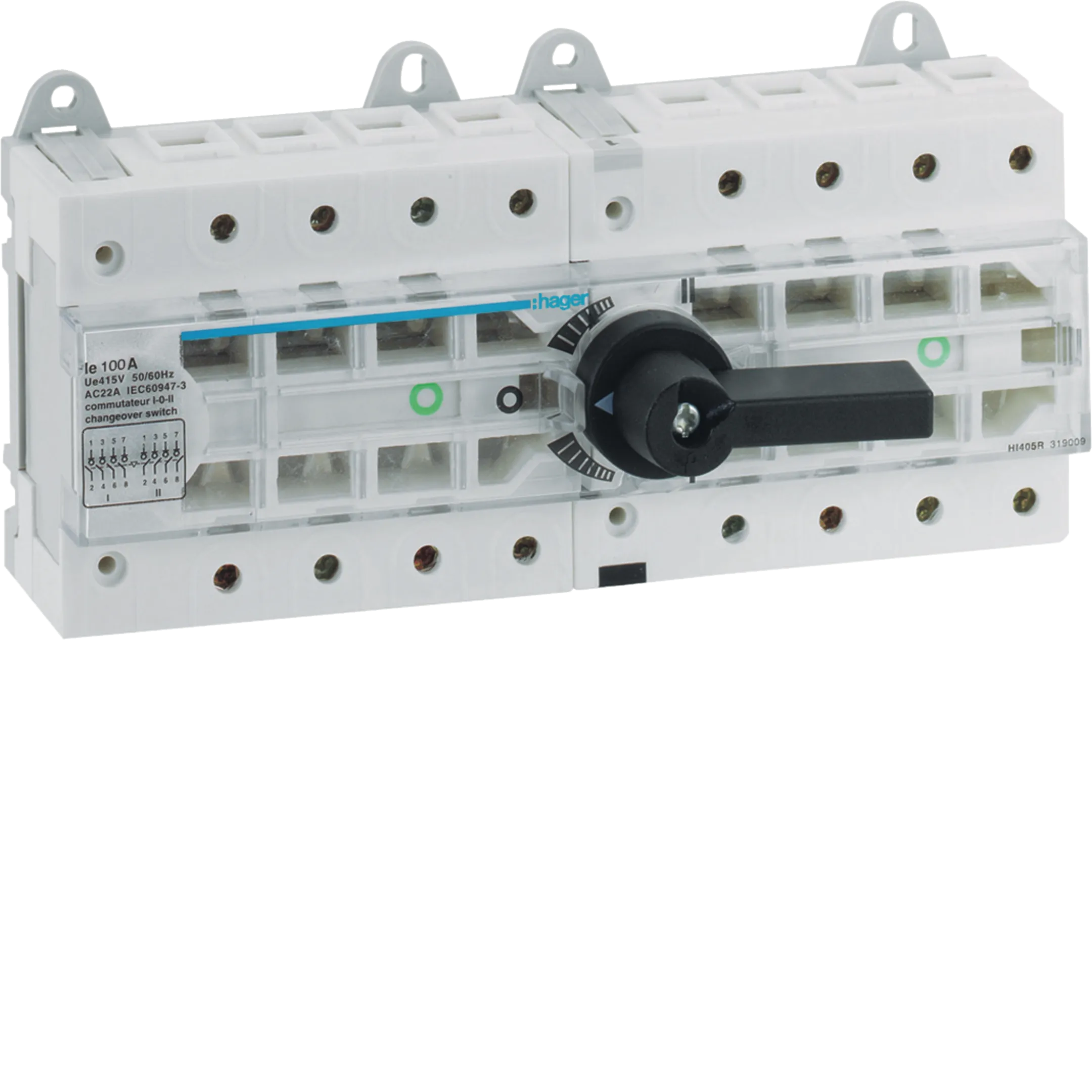SKLOPKA RASTAVNA 100A  1-0-2  4POL,  HI405R,   HAGER