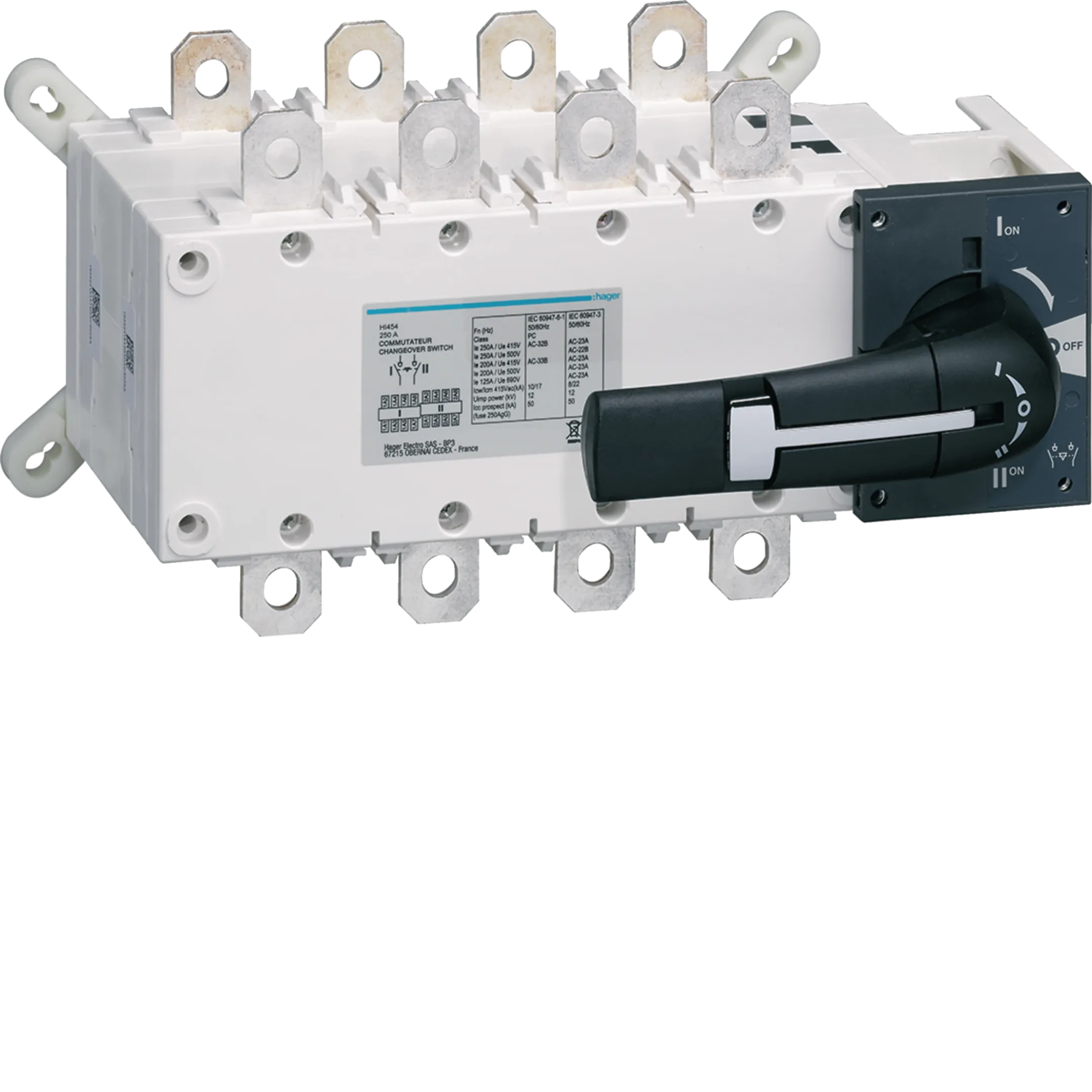 SKLOPKA RASTAVNA  250A  1-0-2  4POL,  HI454,   HAGER