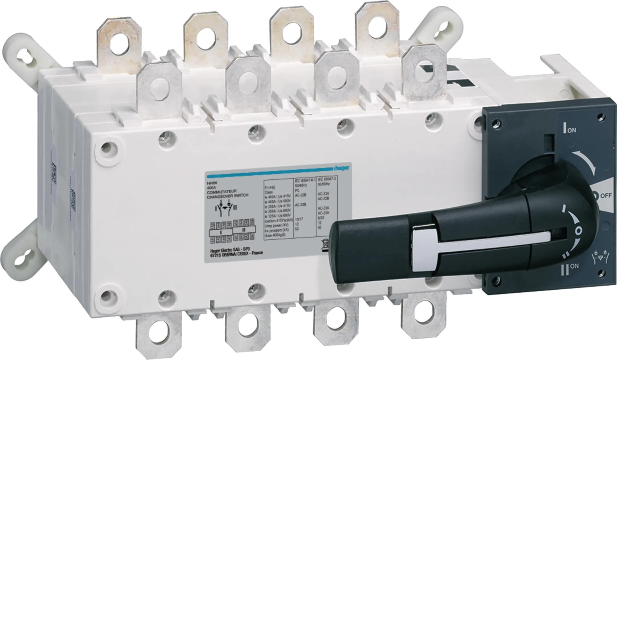 SKLOPKA RASTAVNA  400A 1-0-2  4-POL,  HI456,   HAGER