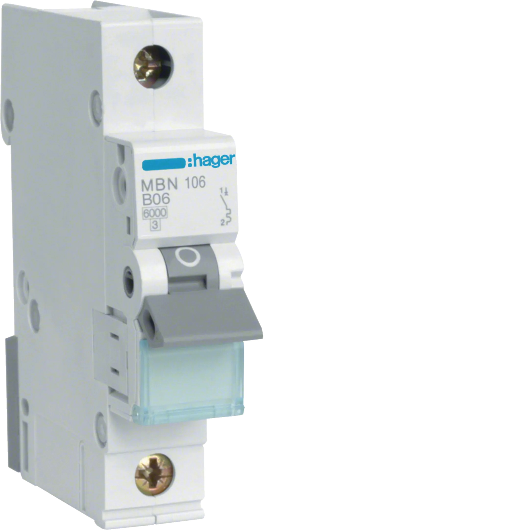 OSIGURAC  AUTOMATSKI  6A, B, 1-POLNI, 6KA,  MBN106,   HAGER