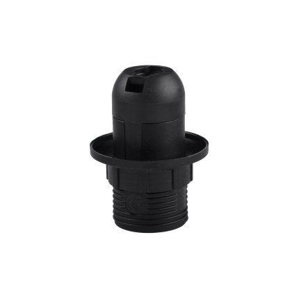 GRLO E-14 ZA LUSTER SA OBODOM BEZVIJACNO ZA NAVOJ M10X1 T180 CRNO,  11023.E,  AC