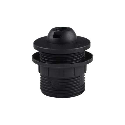GRLO E-27 LUSTER SA OBODOM BEZVIJACNO ZA NAVOJ M10X1 T180,  CRNO,  12023.E,   AC