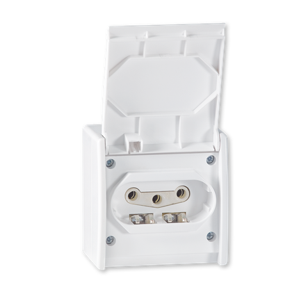 PRIKLJUCNICA OG TROPOLNA BIJELA  POWER LINE,  243.00,   ALING-CONEL