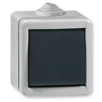 PREKIDAC OG OBICNI SILUMINISKI 10A 250V IP55 SIVI, 281.1A,   ALING-CONEL