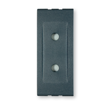 PRIKLJUCNICA DVOPOLNA - ITAL.  10A 250V 1M ANTRACIT,  652.A,   ALING MODE