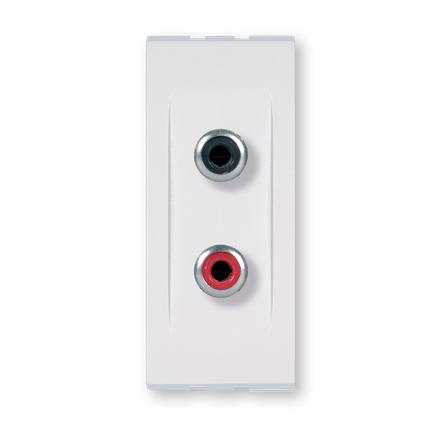 PRIKLJUCNICA AUDIO RCA  DVOSTRUKA 1M  BIJELA  6627.0,   ALING MODE