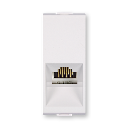 PRIKLJUCNICA KOMUNIKACIJSKA RJ 45 8/8 CAT 5E 1M BIJELA, 664.0,   ALING MODE