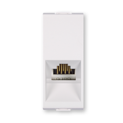 PRIKLJUCNICA KOMUNIKACIJSKA RJ 45 8/8 CAT 6 1M BIJELA,  665.0,   ALING MODE