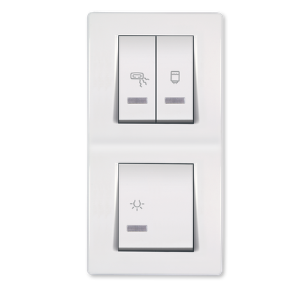 INDIKATOR ZA KUPATILO MODE 1X10+2X16A 250V VERTIKALNI,  66912.00,   ALING-CONEL