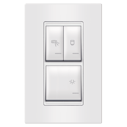 INDIKATOR UNIVERZALNI VERTIKALNI - 3X16A 250V BIJELI,  72323.00,   ALING CONEL