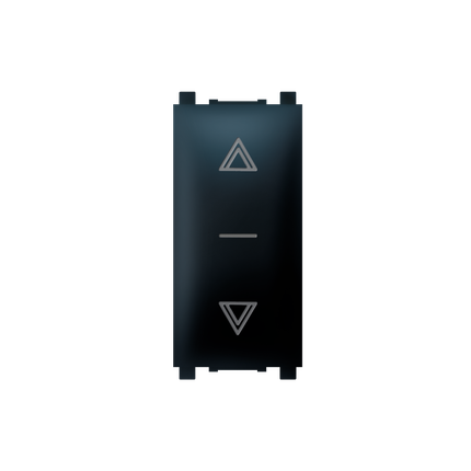 SKLOPKA ZA ROLETNE 10AX 250V EXP 1M, CRNA SOFT,  72108.E1,   ALING-CONEL