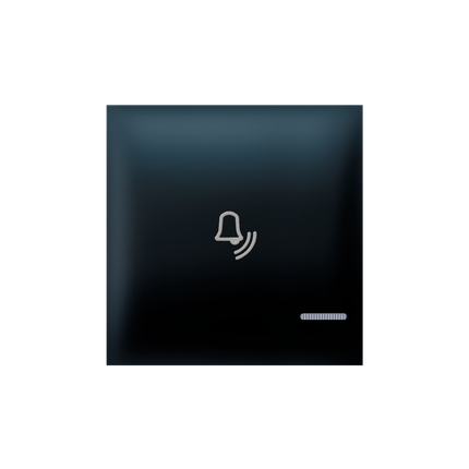 TASTER EXP 2M SA OZNAKOM ZVONA I INDIKACIJOM, CRNI SOFT, 73403.E1,   ALING-CONEL