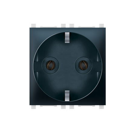 PRIKLJUCNICA DVOPOLNA EXP, CRNA SOFT,  74151.E1,   ALING-CONEL